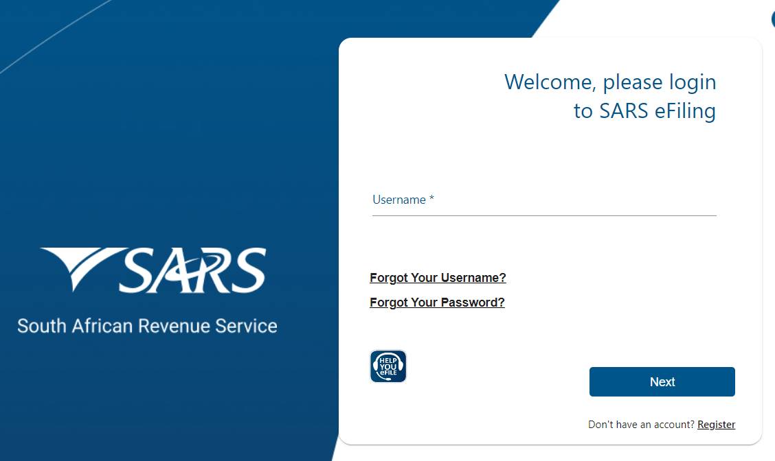 Sars Efiling Login