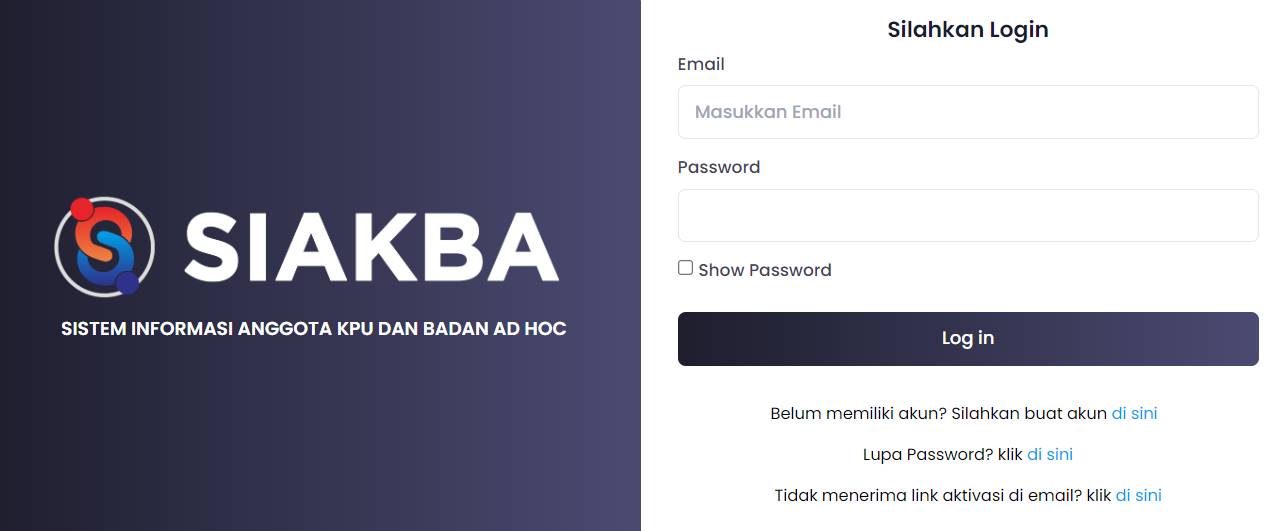 How To Siakba.kpu.go.id Login & online Register