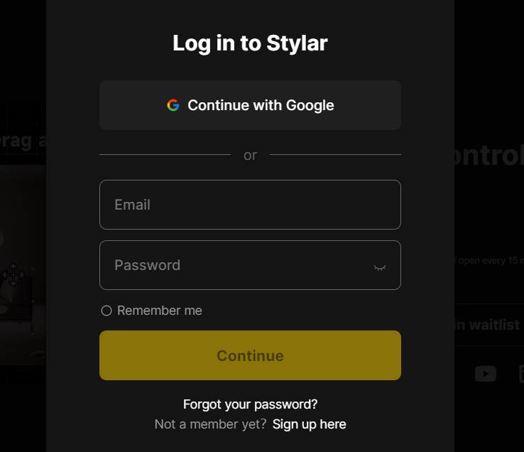 Stylar AI Login