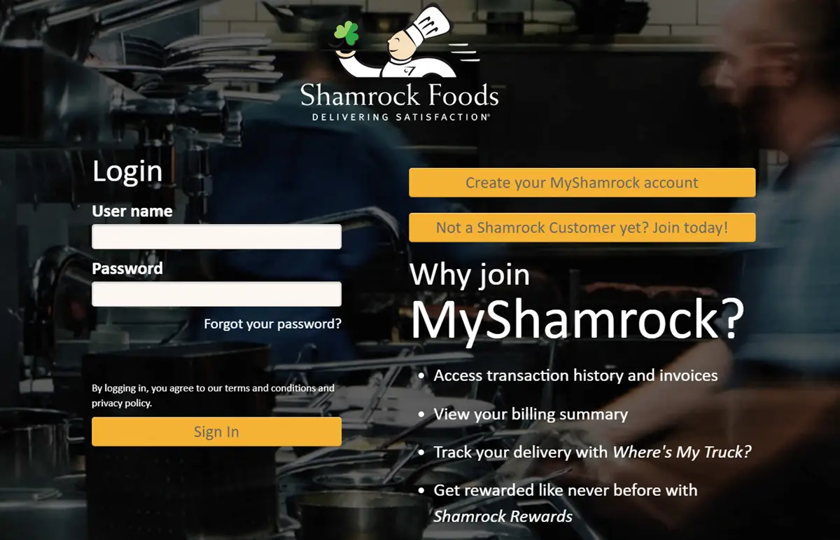 Myshamrock Login