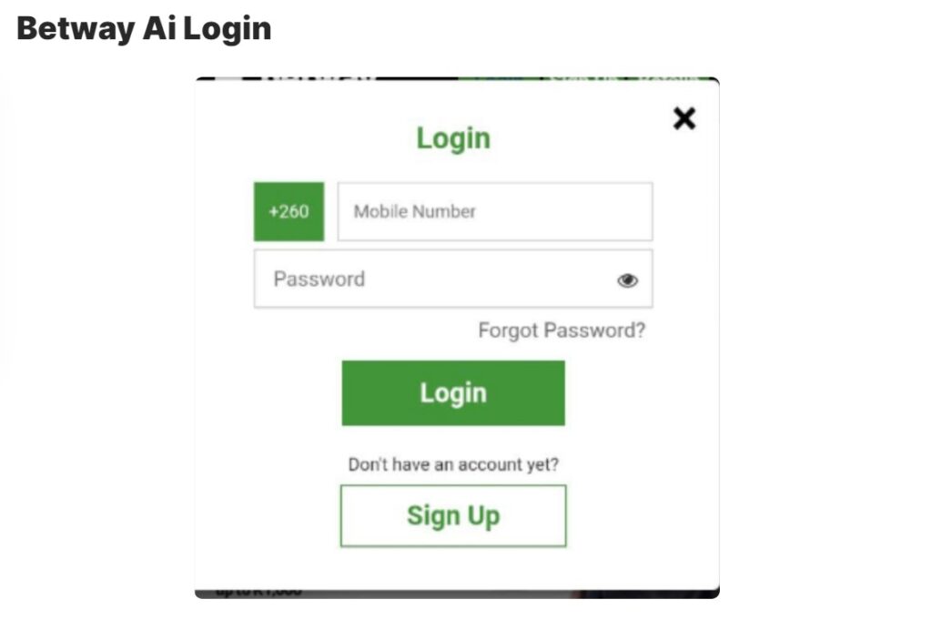 Betway Ai Login