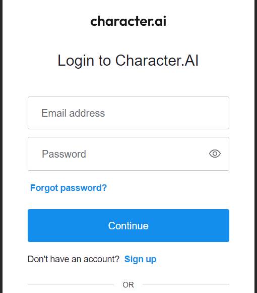 Character AI Login