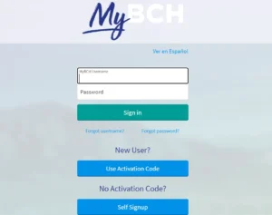 Mybch login