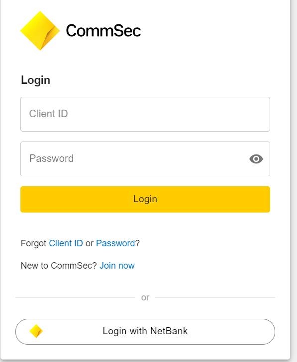 commsec login