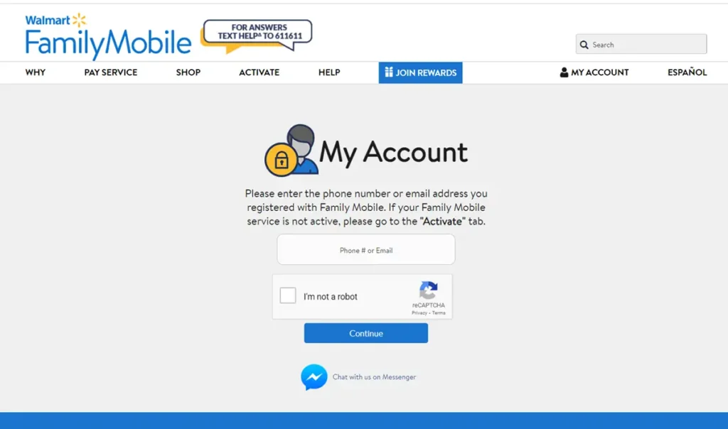 Myfamilymobile Login