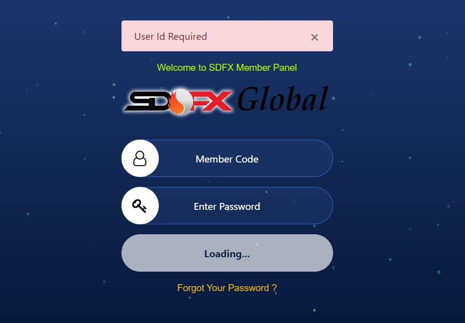 Sdfx Global Login