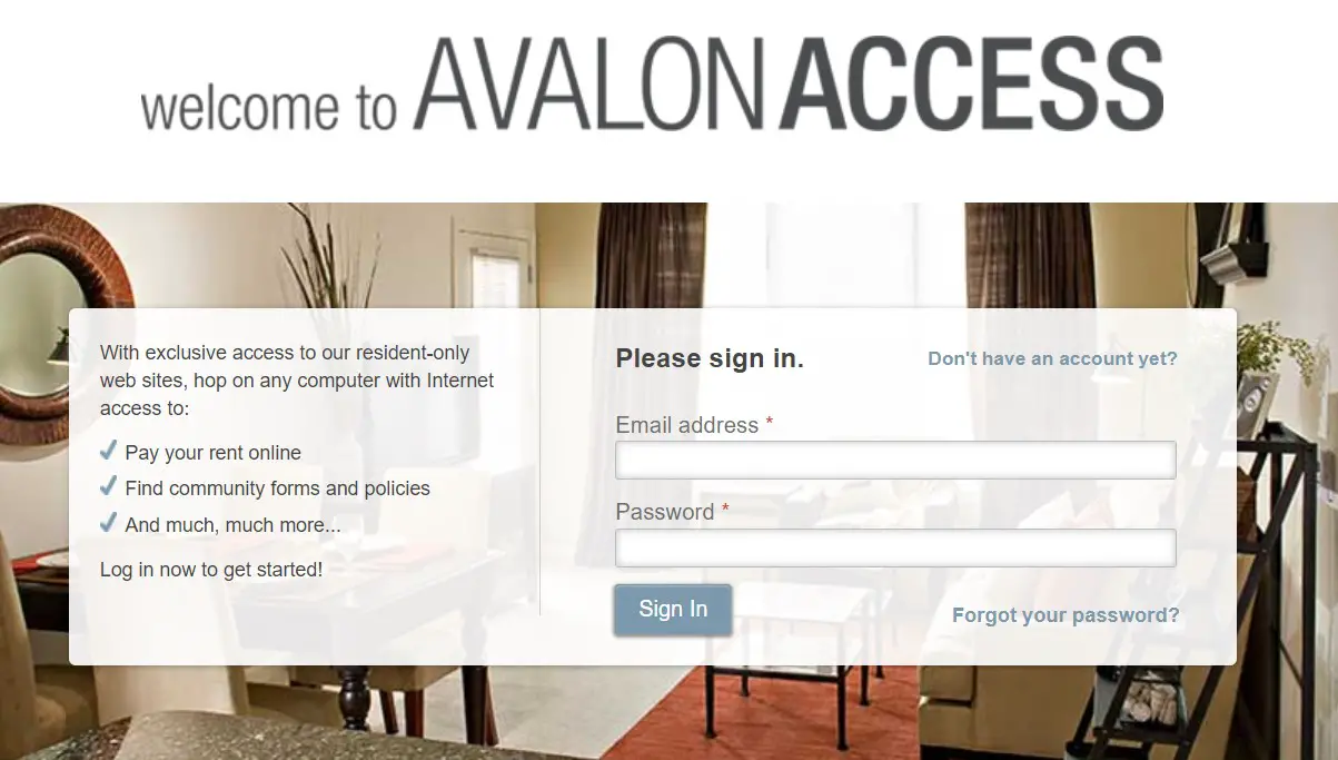 Avalonaccess Login