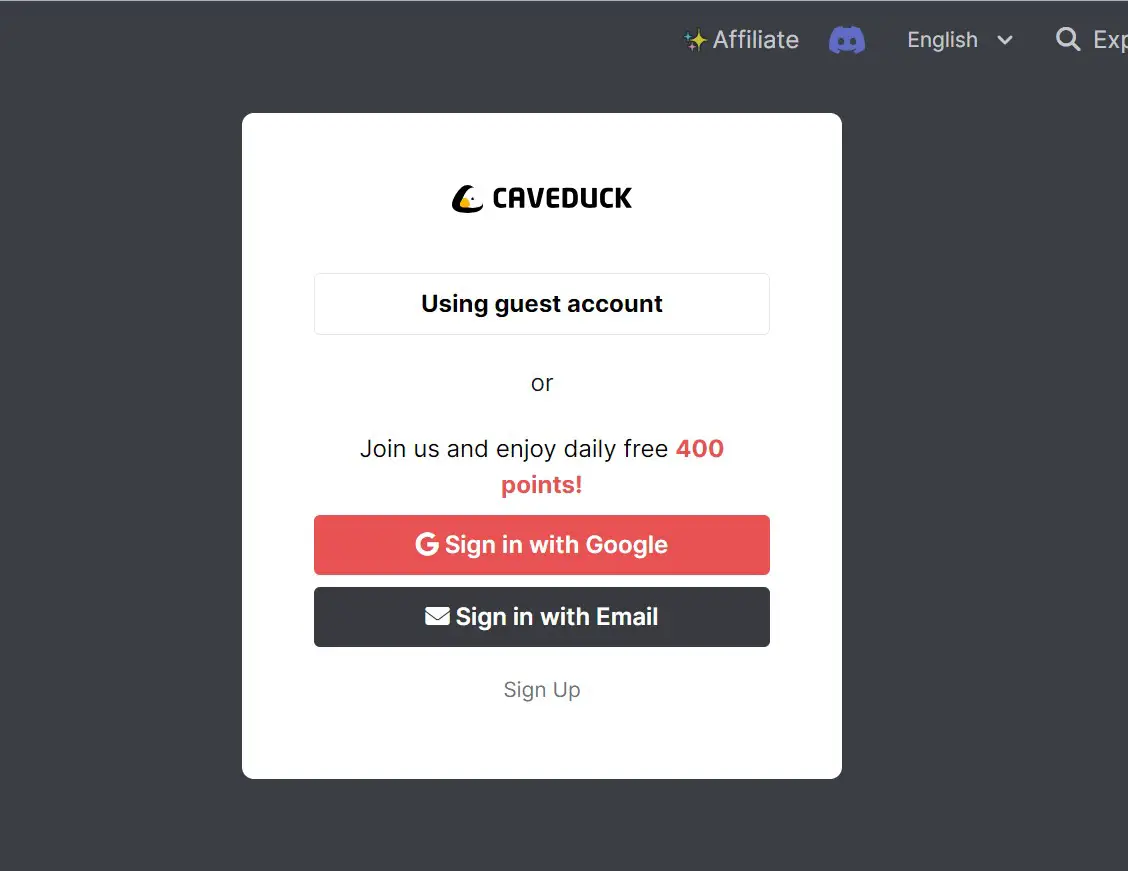 Caveduck Ai Login