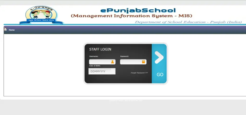 Epunjab Staff Login