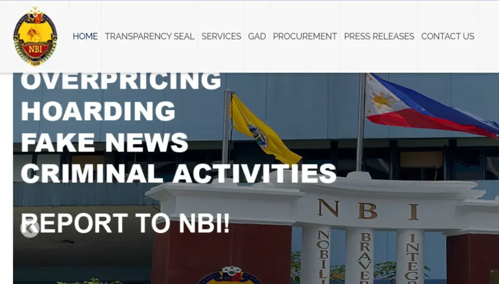 NBI.gov.ph Online Application Login