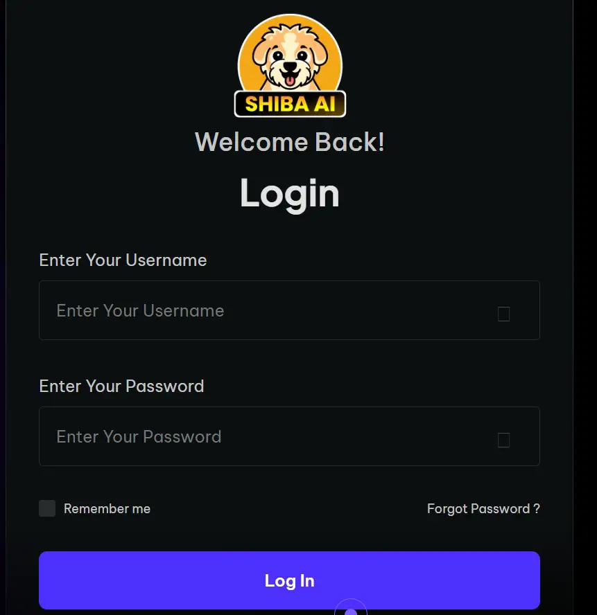 Shiba AI Login