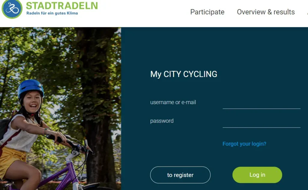 Stadtradeln Login