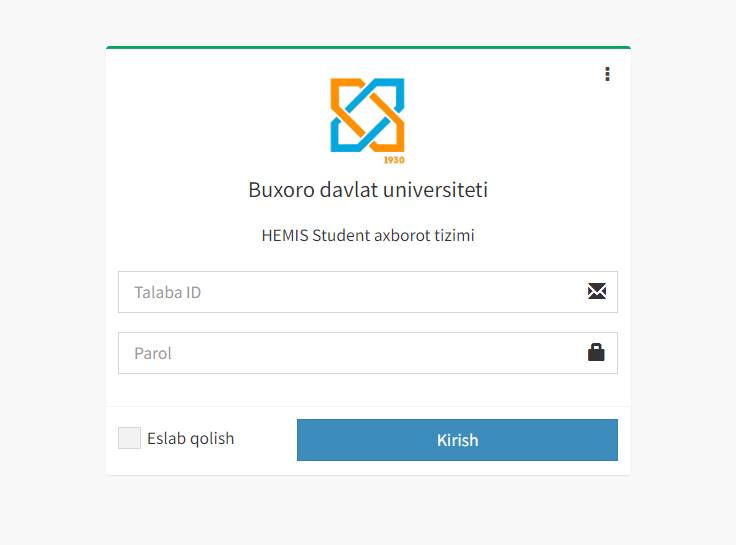 Hemis.buxdu.uz student Login