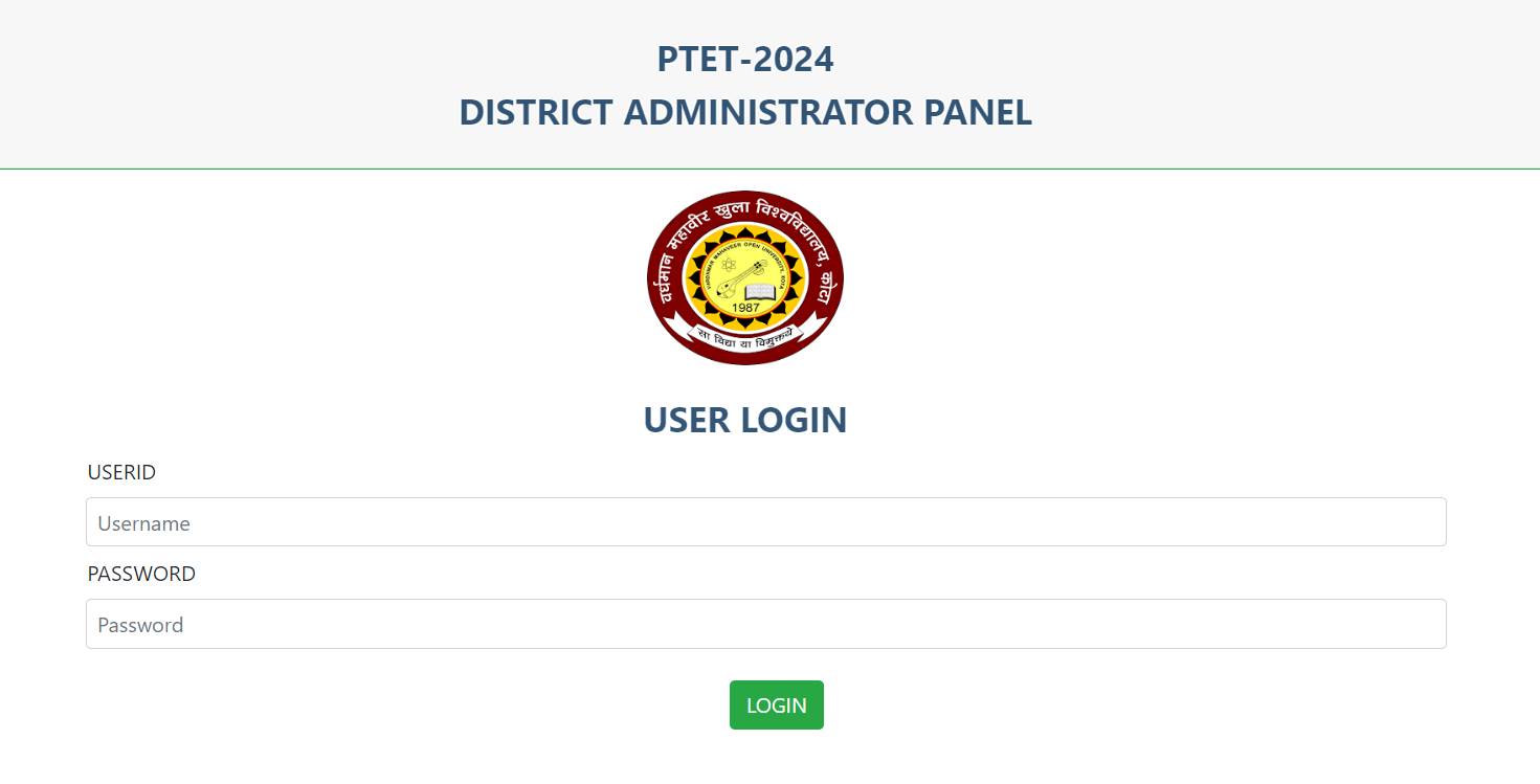 www.ptet2024.org Login