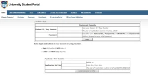 MKU e Learning Student Portal Login: Stpes