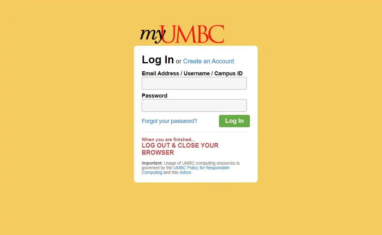 Myumbc Login