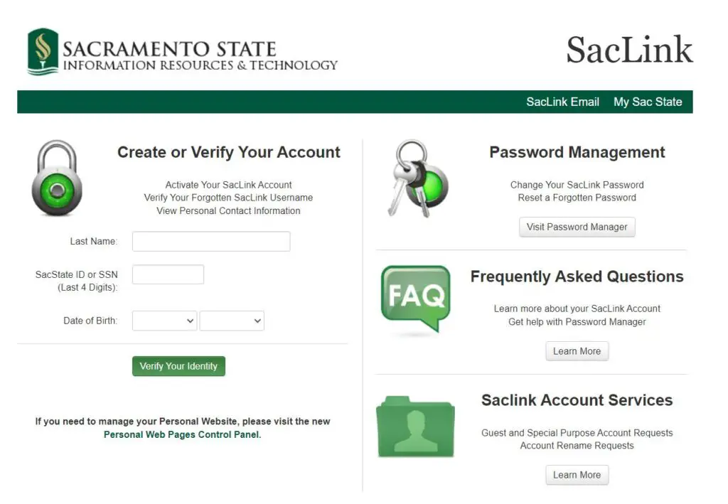 How To Saclink Login & Creating Your Account