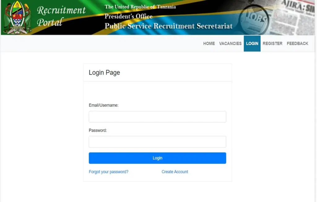 Ajira Portal Login