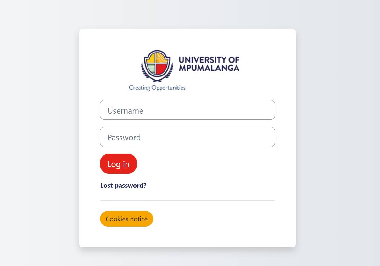 UMP Moodle Login