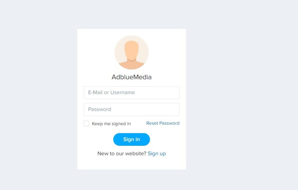 Adbluemedia Login