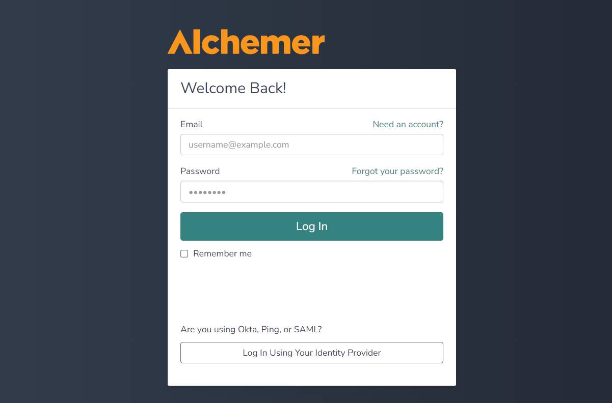 Alchemer Login