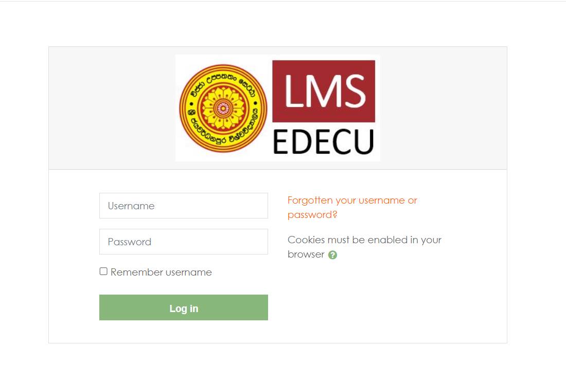 external.sjp.ac.lk lms login