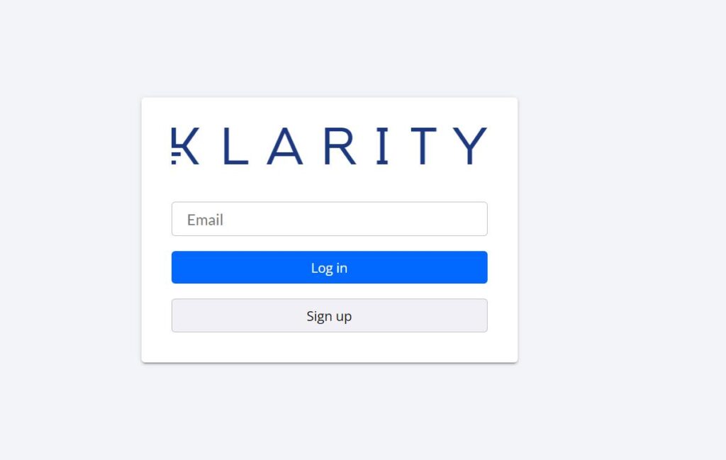 Klarity Login