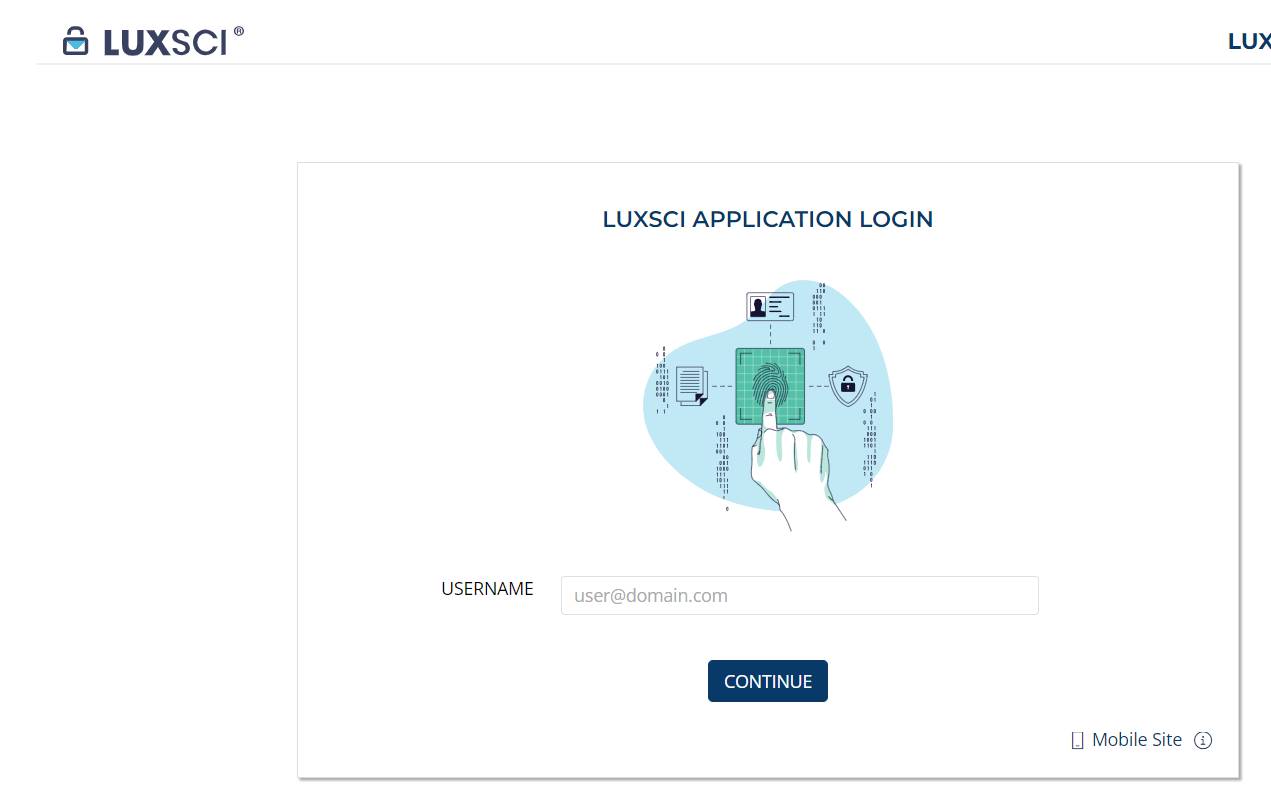 LuxSci Login