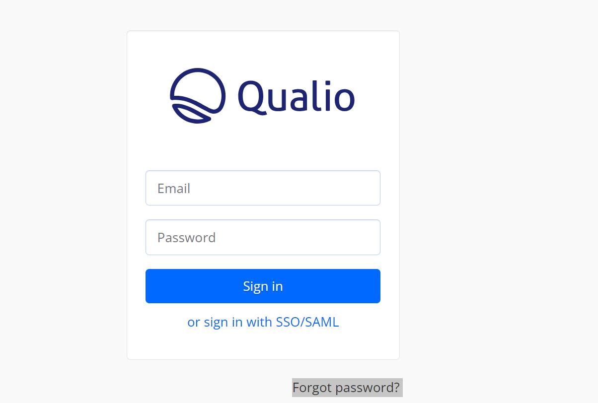 Qualio Login