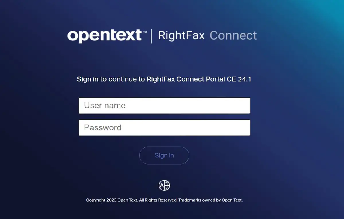 Rightfax Login