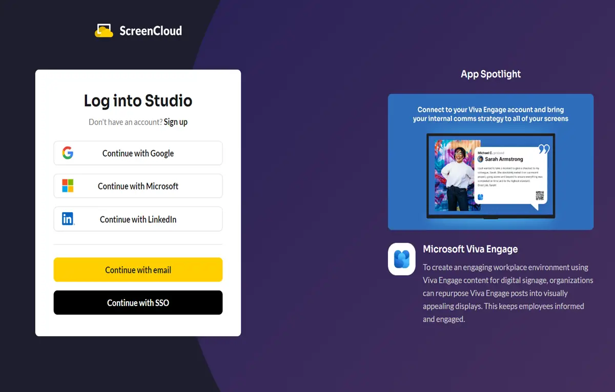 screencloud login