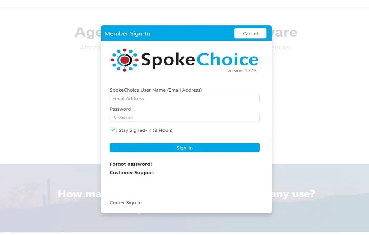 spokechoice login