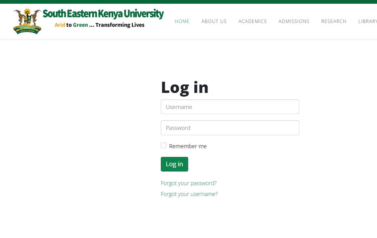 Seku Student Portal Login