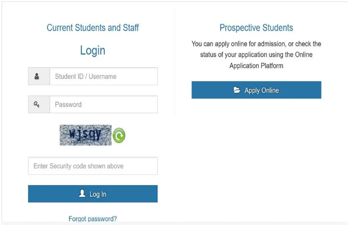 Srms.chau.ac.zm Student Portal Login