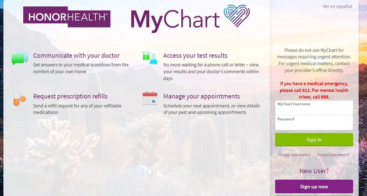 Mychart Honorhealth Login