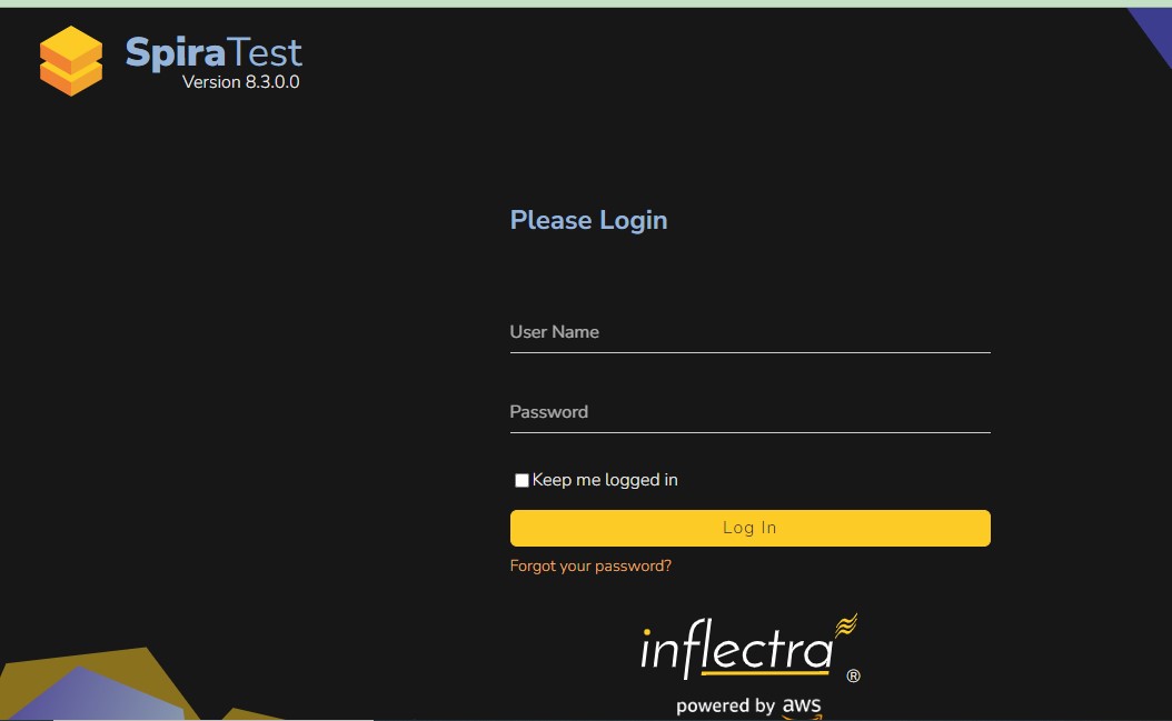 SpiraTest Login