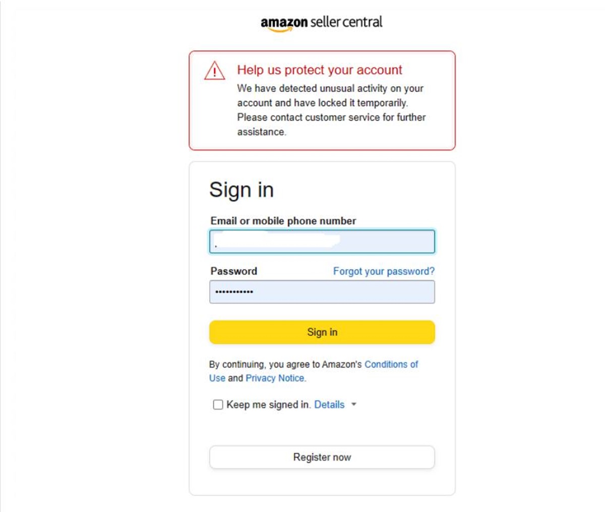 www.amazonsellercentral.com Login