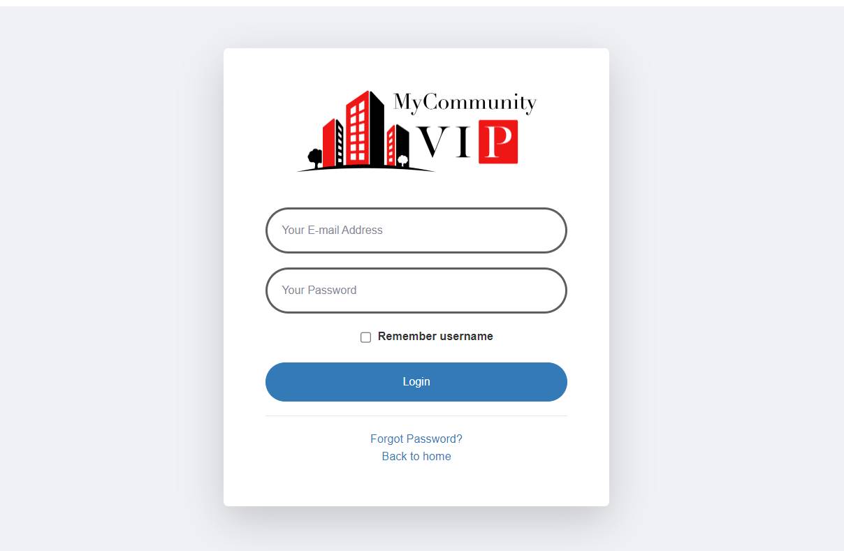 MyVIPParking Login