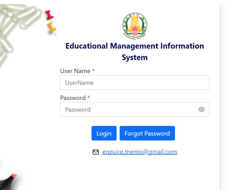 Tnemis.tnschools.gov.in Login