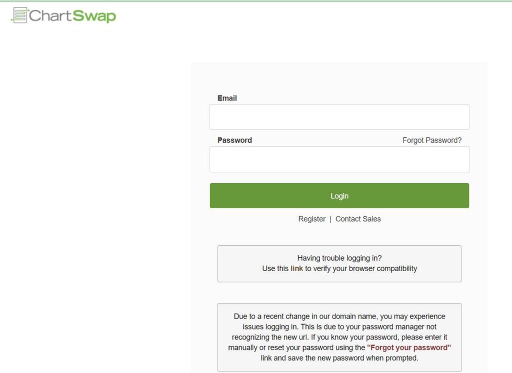 ChartSwap Login