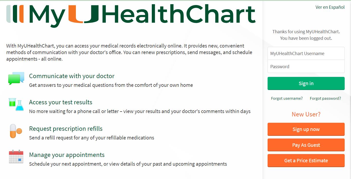 myuhealthchart Login