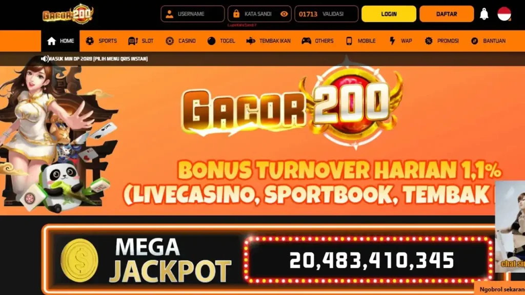 Gacor200 login: Site and Win Jackpots Every Day!