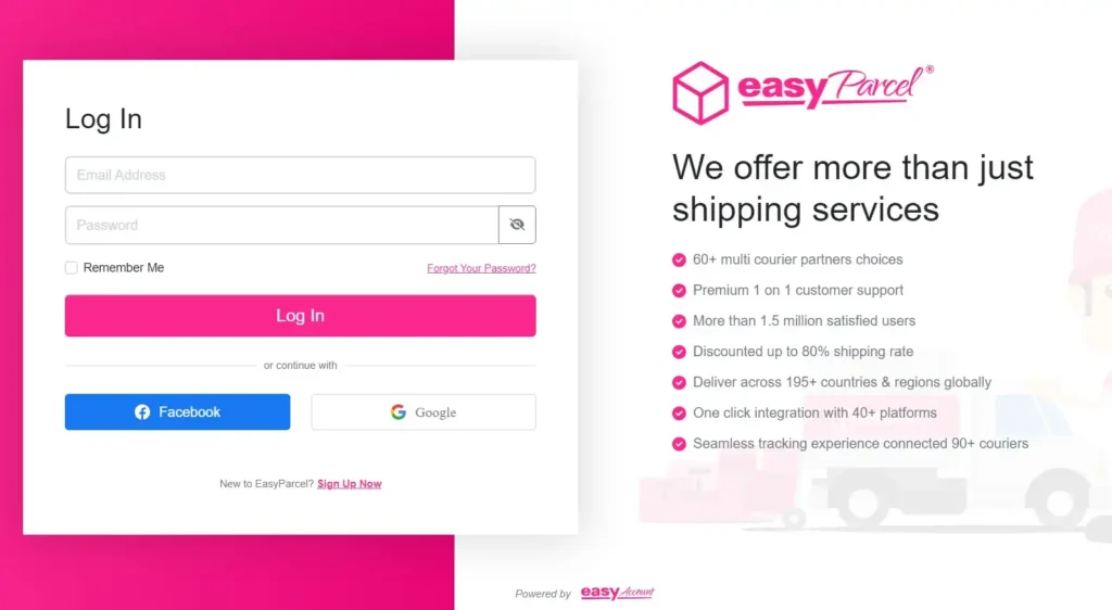 Easyparcel Login