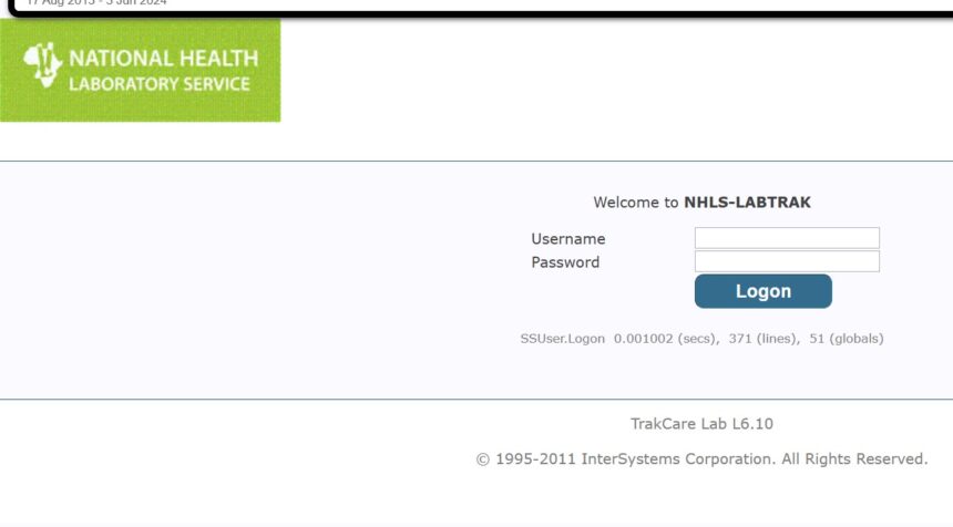 NHLS Labtrak Login