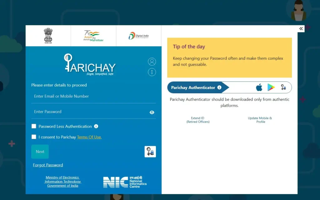 Parichay Login