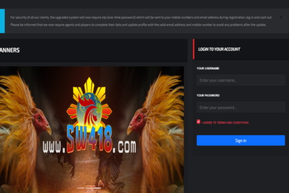 Sw418.com Dashboard Login Official Website