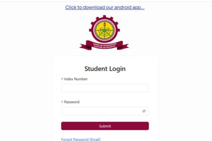 aamusted student portal login