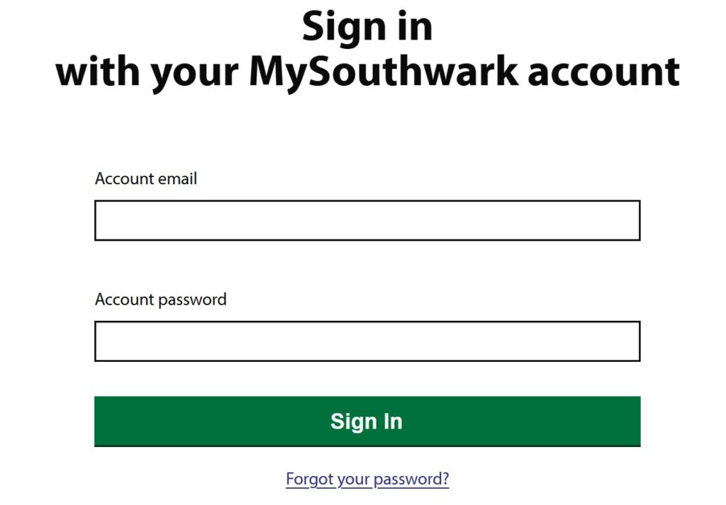 MySouthwark Login