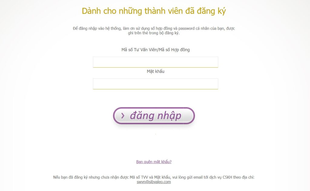 Vn.siberianhealth.com.vn Login