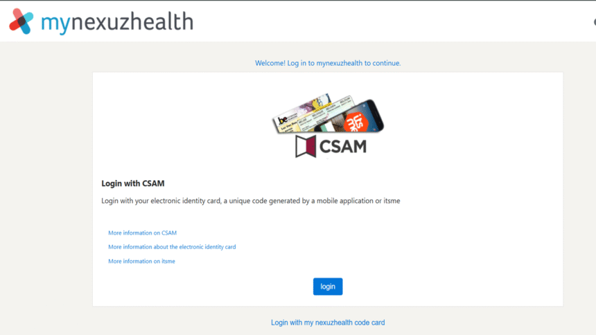 mynexuzhealth login